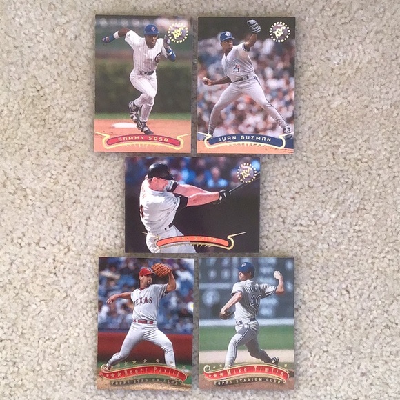 Vintage 1996-1997 Topps Stadium Club MLB Baseball Trading Cards, Lot of 5 Cards - Picture 1 of 8